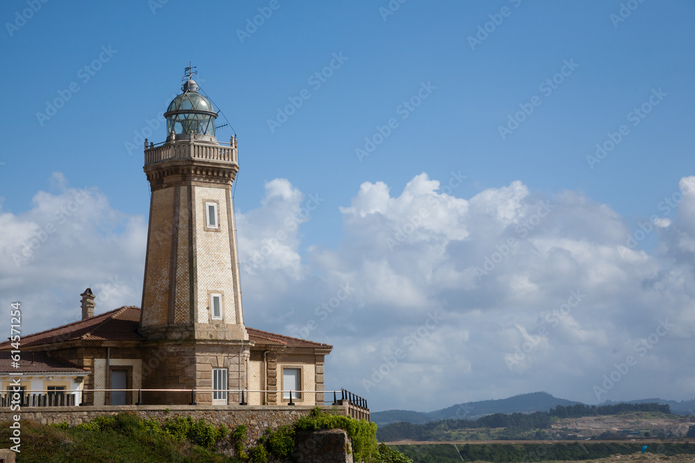 Aviles lighthouse view, Asturias, Spain