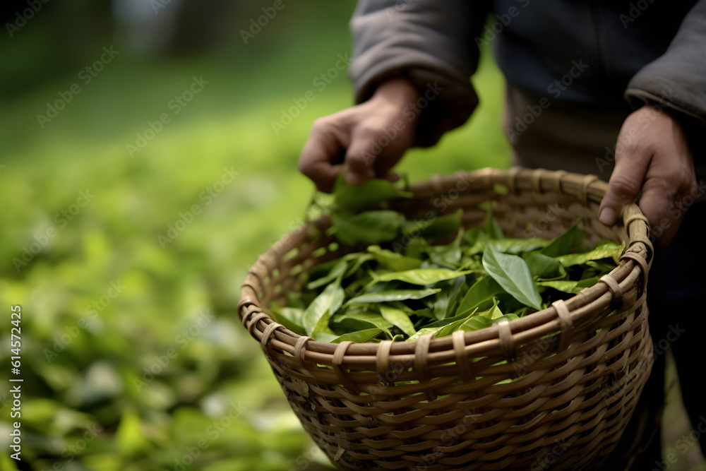 basket of fresh herbs
