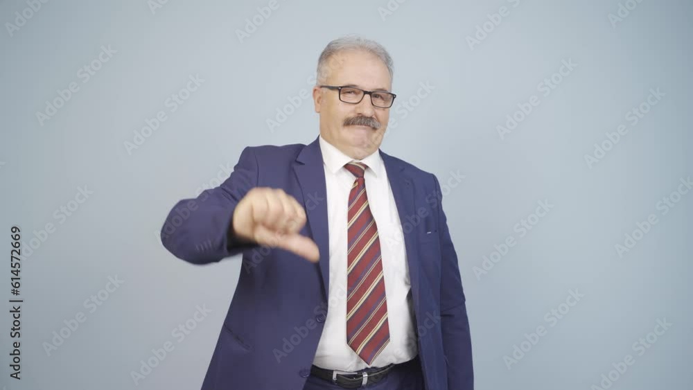 Negative businessman. Negative businessman.