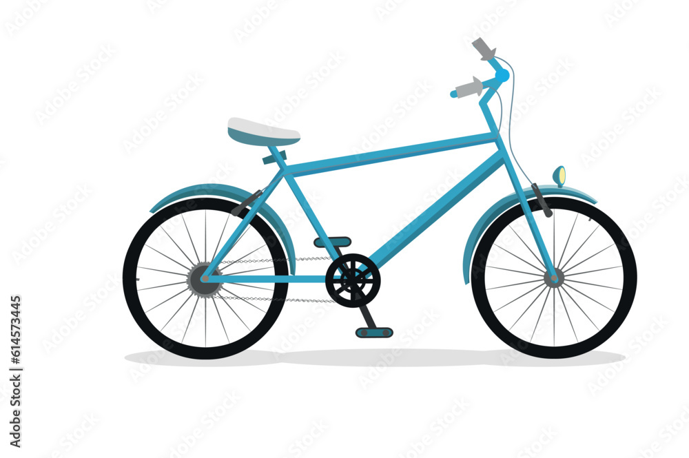 stylish bike with blue gear
