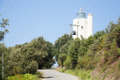 Gorliz lighthouse  cape Villano  gulf of Biscay  Spain