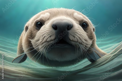 sea lion on the rock