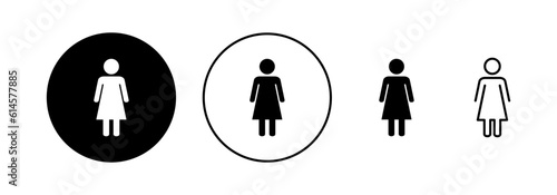 Female icon vector for web and mobile app. woman sign and symbol