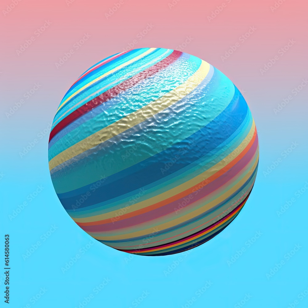 Obraz premium abstract color ball 3d.