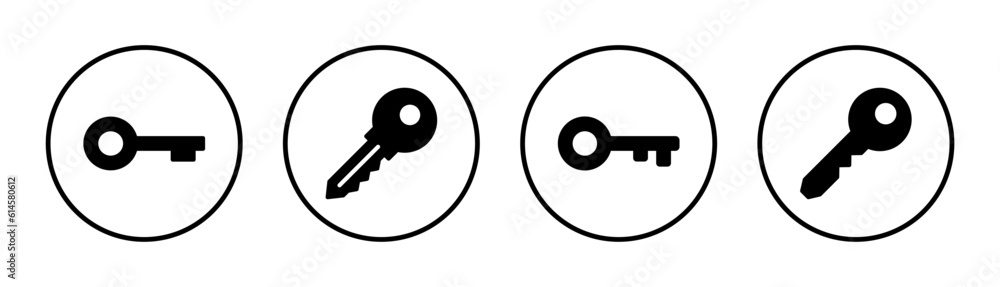Key icon set illustration. Key sign and symbol. Key icon set illustration. Key sign and symbol.