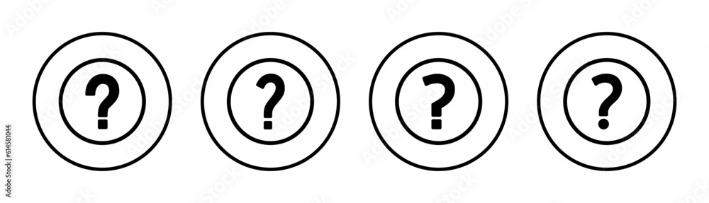 Question icon set illustration. question mark sign and symbol Question icon set illustration. question mark sign and symbol