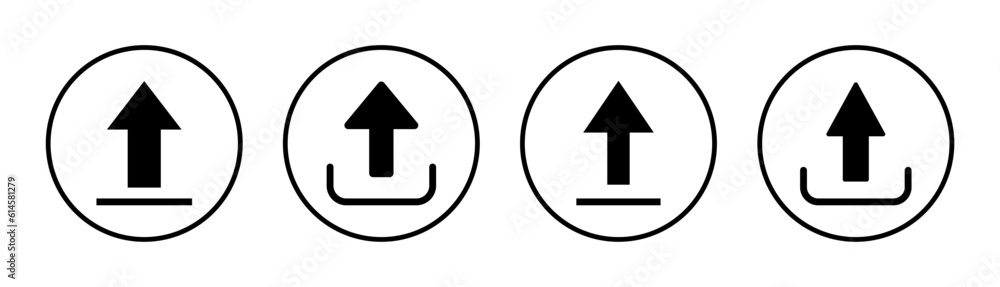 Upload icon set illustration. load data sign and symbol Upload icon set illustration. load data sign and symbol