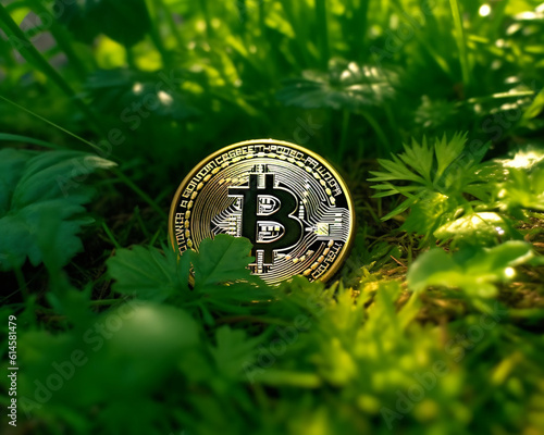 Bitcoin is green and growing in the wild. Eco friendly Bitcoin.