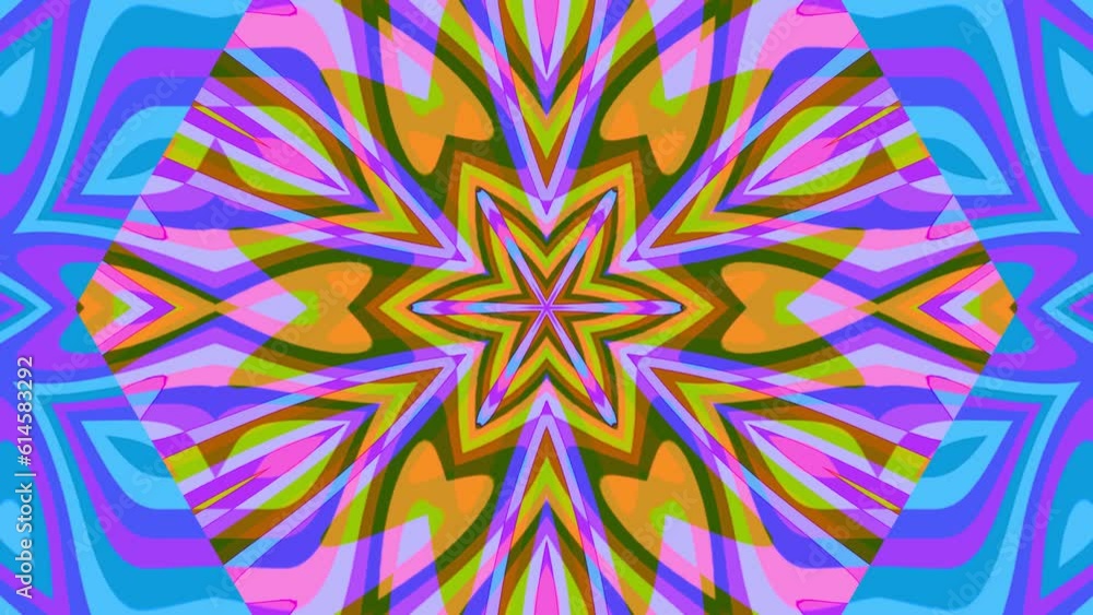 A vj loop of geometrical psychedelic pattern A vj loop of geometrical psychedelic pattern