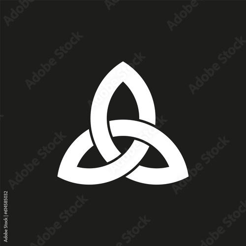 Celtic trinity knot. Vector illustration. Stock picture.