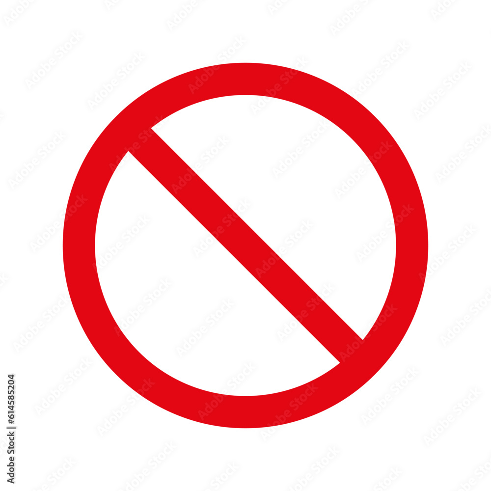 stop sign icon. No sign, red warning isolated. Vector illustration. Stock image. stop sign icon. No sign, red warning isolated. Vector illustration. Stock image.