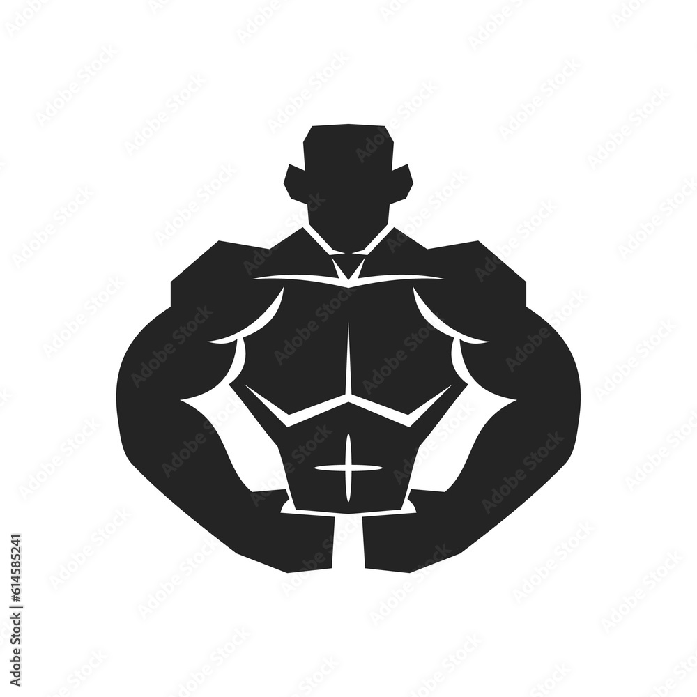 fitness logo template. Icon Illustration Brand Identity. Isolated and flat illustration. Vector graphic