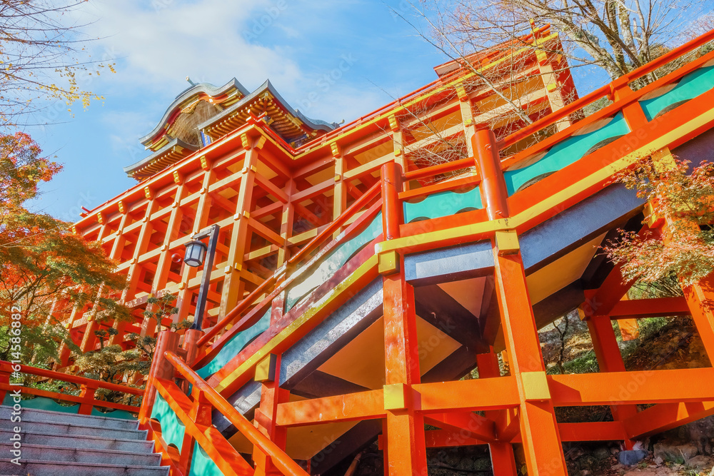 Saga, Japan - Nov 28 2022: Yutoku Inari shrine in Kashima City, Saga Prefecture. It's one of Japan's top three shrines dedicated to Inari alongside Fushimi Inari in Kyoto and Toyokawa Inari in Aichi Saga, Japan - Nov 28 2022: Yutoku Inari shrine in Kashima City, Saga Prefecture. It's one of Japan's top three shrines dedicated to Inari alongside Fushimi Inari in Kyoto and Toyokawa Inari in Aichi