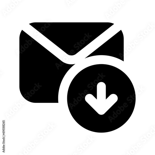 inbox glyph icon