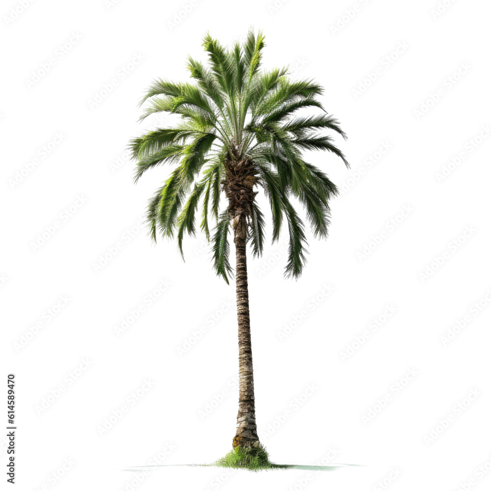 Obraz premium palm tree isolated on a transparent background, generative ai