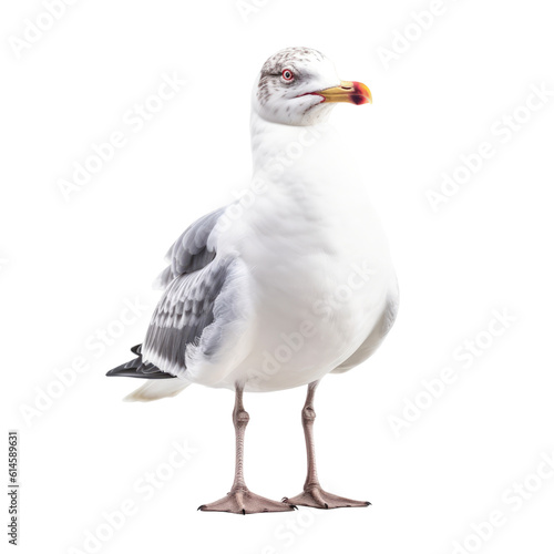 seagull isolated on a transparent background  generative ai