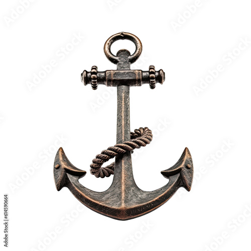 anchor isolated on a transparent background, generative ai photo