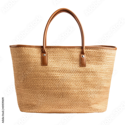 beach bag isolated on a transparent background, generative ai