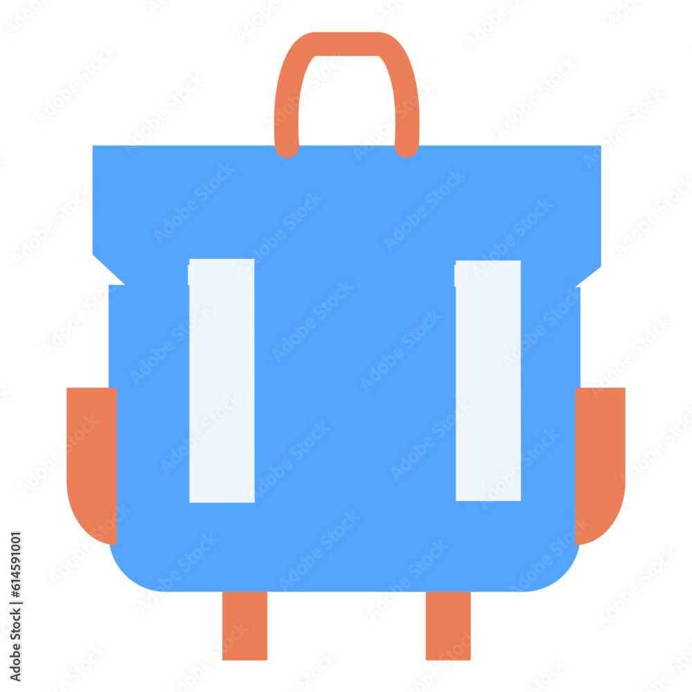 Backpack Icon: A graphical depiction of a backpack, typically representing a bag worn on the back Backpack Icon: A graphical depiction of a backpack, typically representing a bag worn on the back