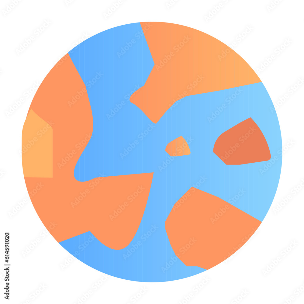 Globe Icon: A visual representation of the Earth, portraying the continents, oceans, and geographical features Globe Icon: A visual representation of the Earth, portraying the continents, oceans, and geographical features