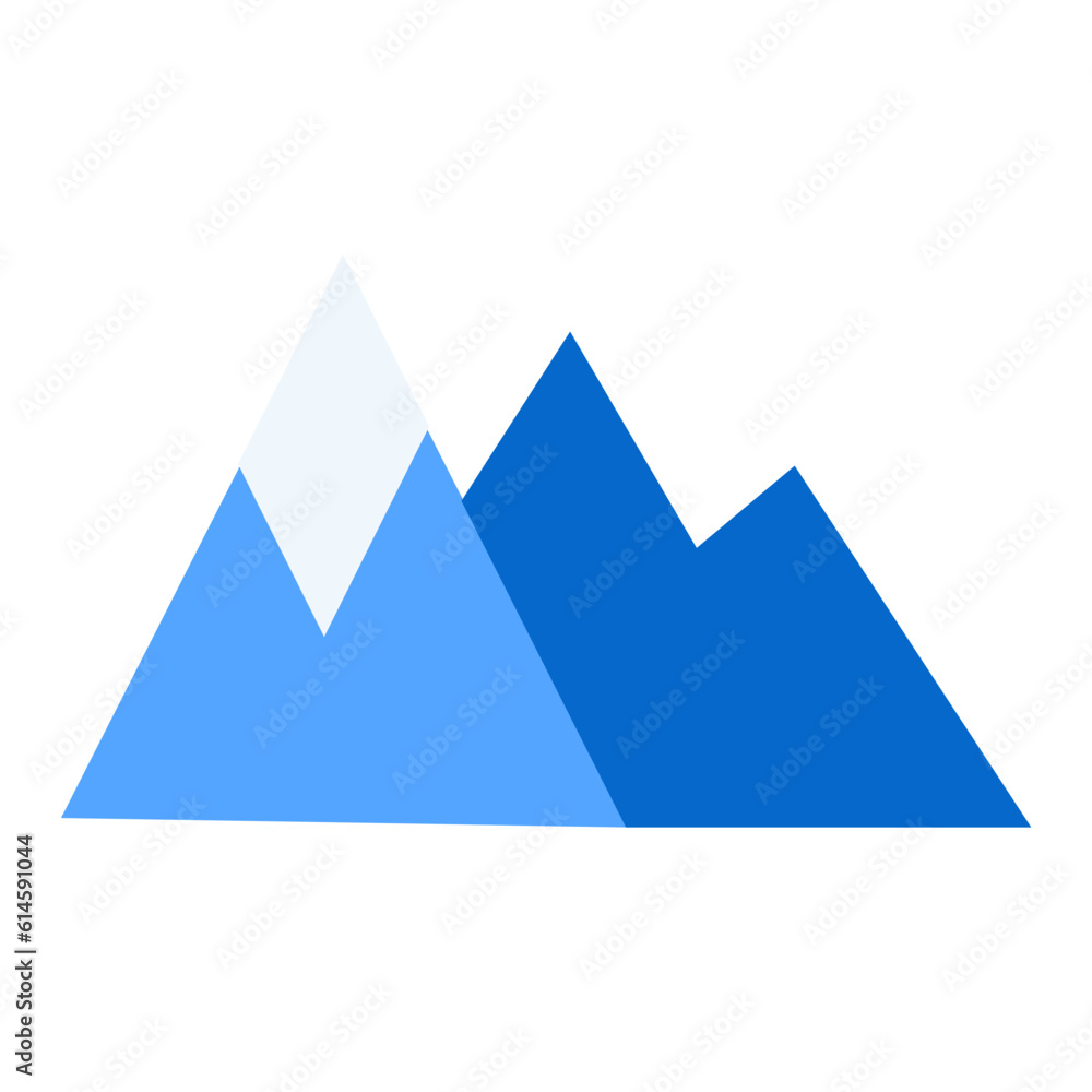 Mountain Icon: A graphical representation of a mountain or mountain Mountain Icon: A graphical representation of a mountain or mountain