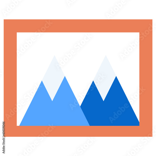 Landscape Icon: A visual depiction of a natural or scenic landscape
