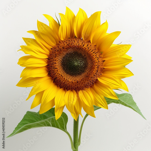 Sunflowers isolated on white background