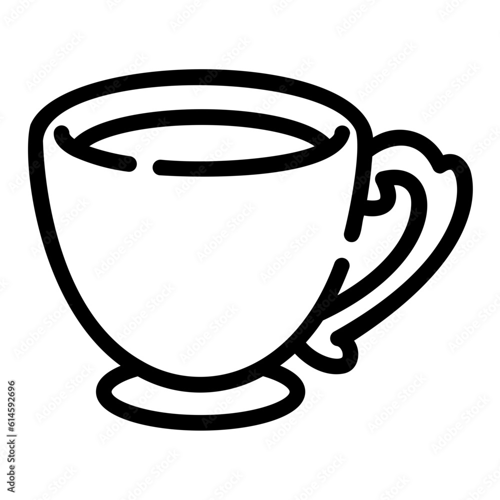 tea cup Line Icon tea cup Line Icon