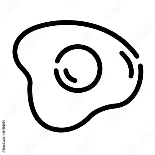 fried egg Line Icon