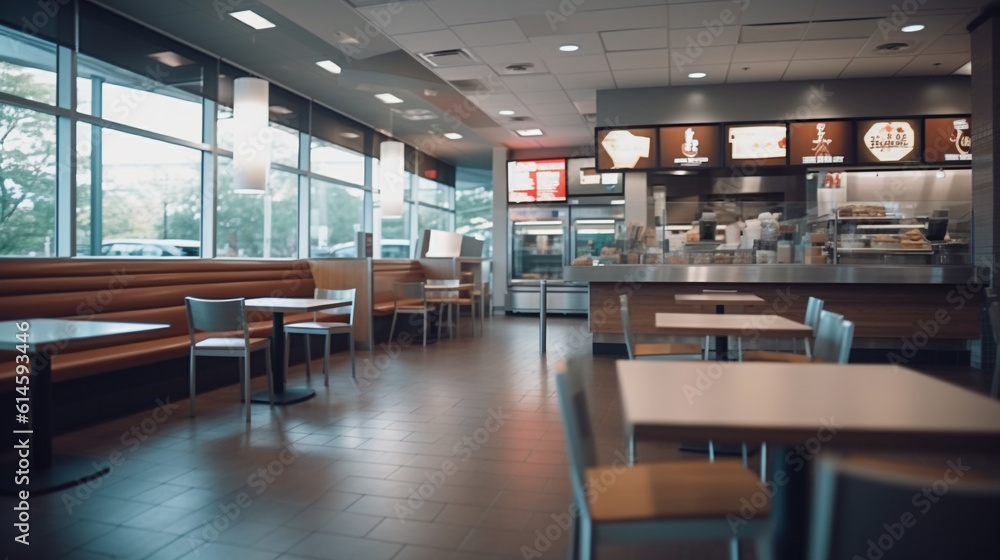 empty fast food restaurant empty fast food restaurant