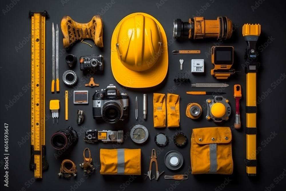 top view engineer tools labor day top view engineer tools labor day