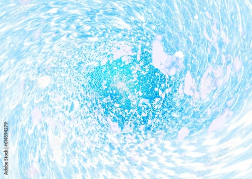 Abstract background of bubbles swirling underwater