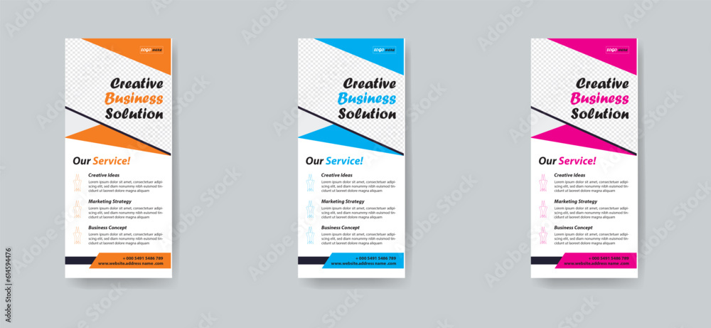 Modern and Creative business dl flyer or rack card design template