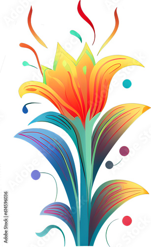 abstract floral design