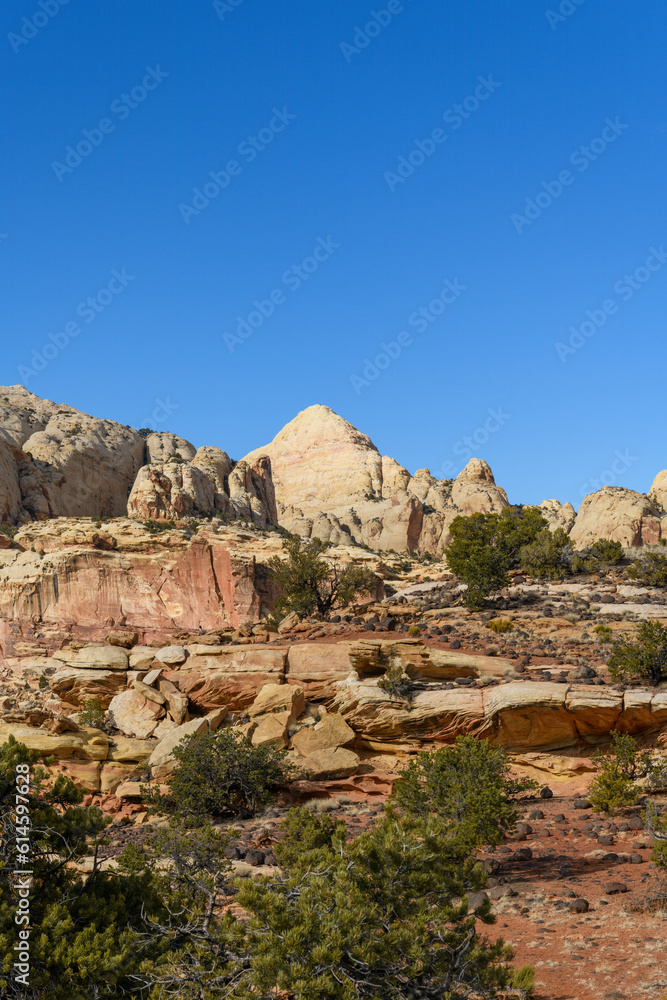 Fototapeta premium Landscape photograph of Capital Reef National Park, Utah.