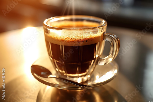 cup of espresso shot with creama