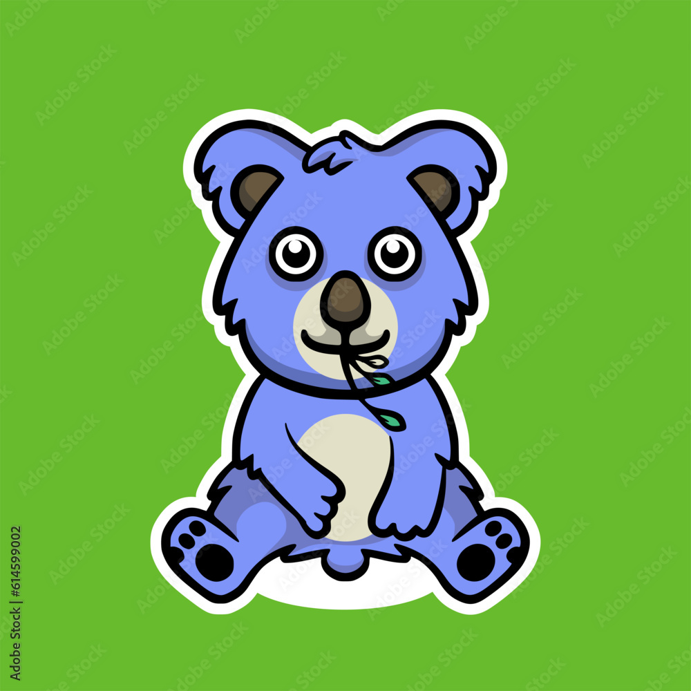 Fototapeta premium Koala are eating 