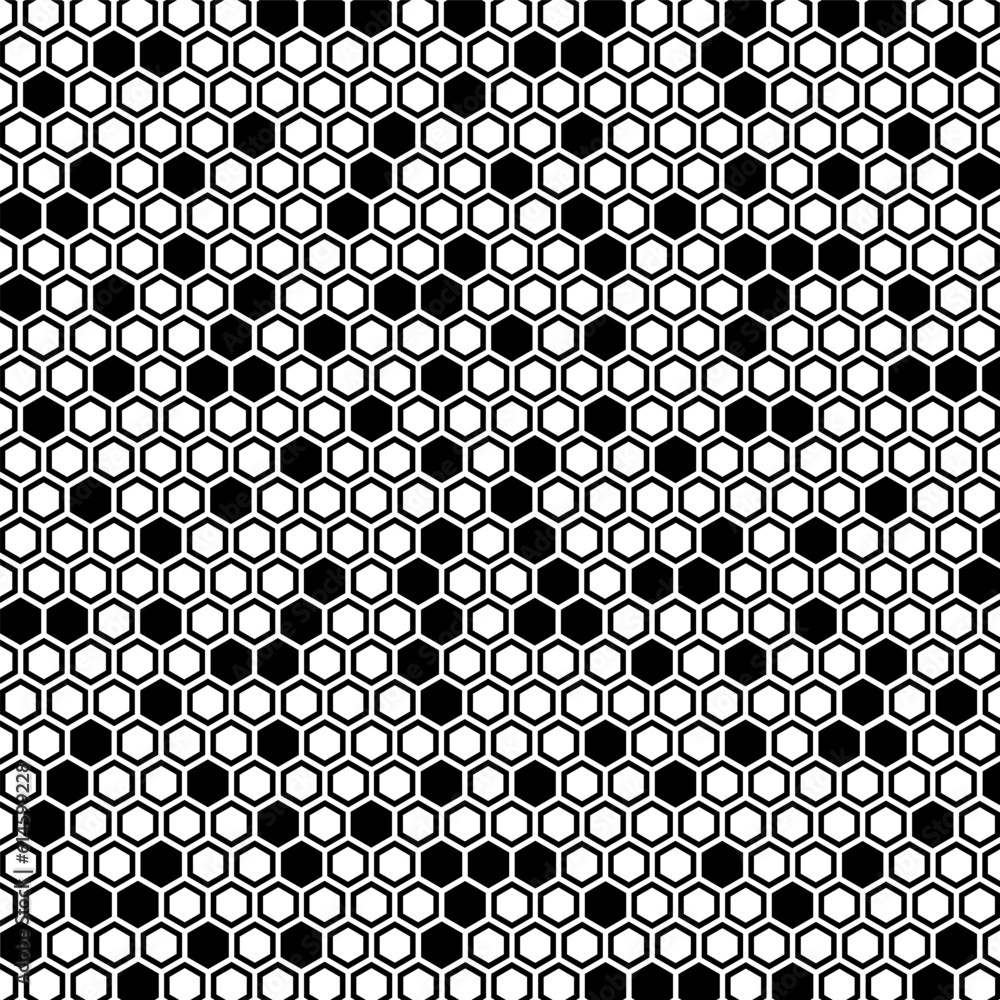 hexagonal pattern. seamless hexagonal background. abstract honeycomb cell. Net seamless pattern. 