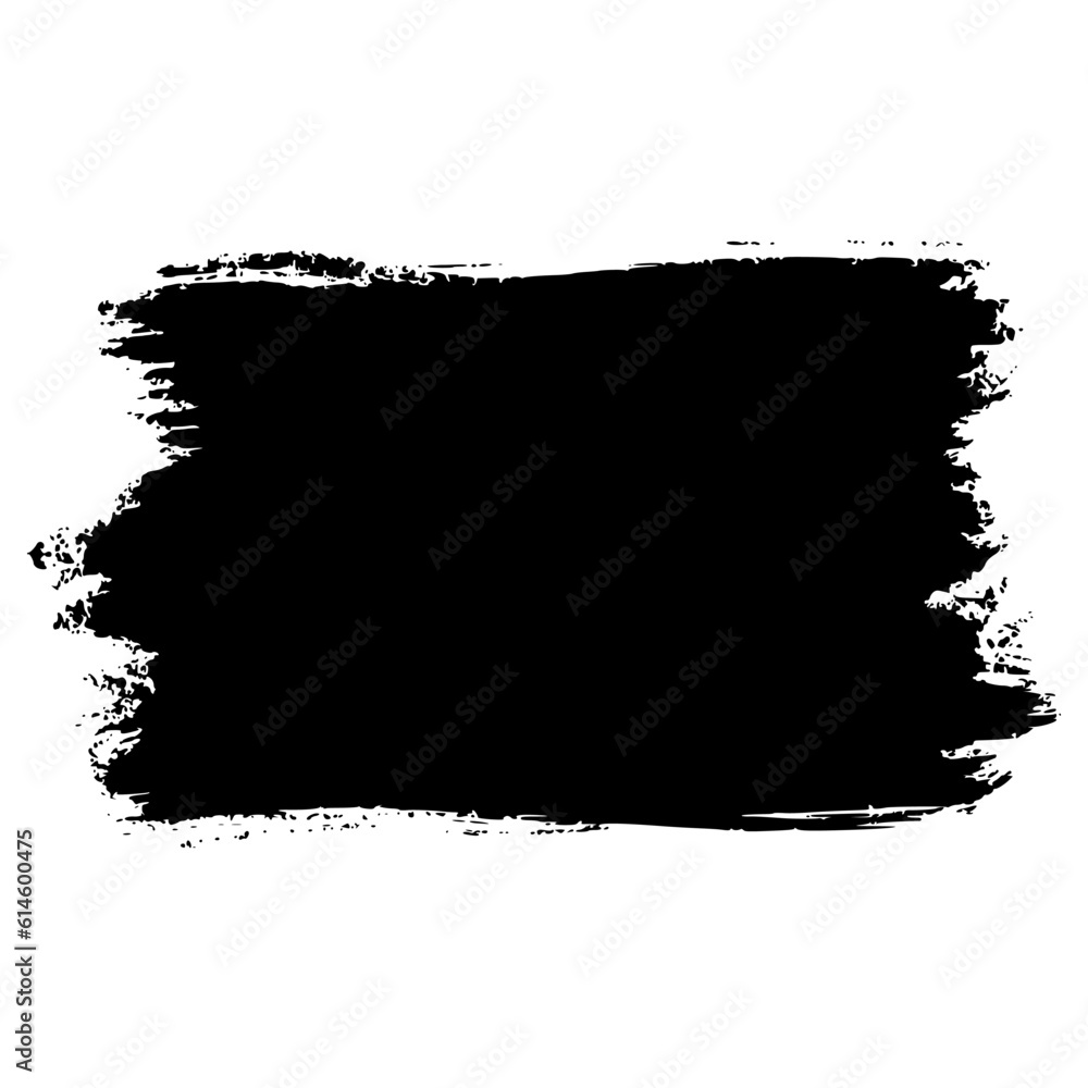Fototapeta premium brush strokes, brushes, lines, black paint, grunge. hand drawn graphic element isolated on white background. vector illustration.
