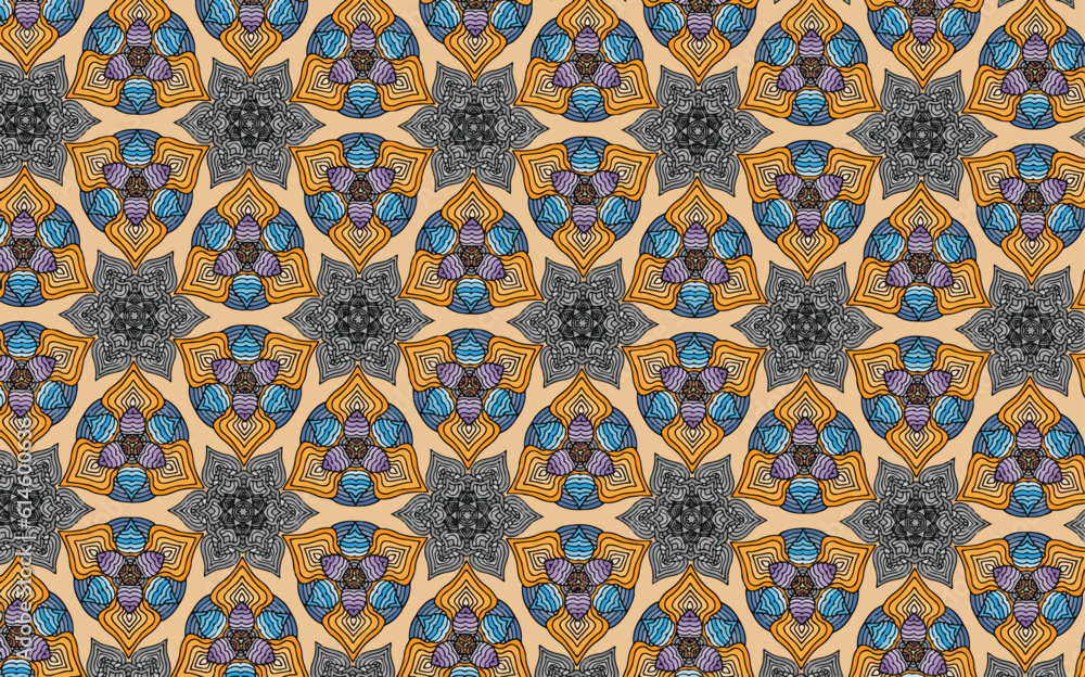 mandalas lotus flower pattern. Design for modified your new art work design print, sticker, embroidery ethnic ikat and other.