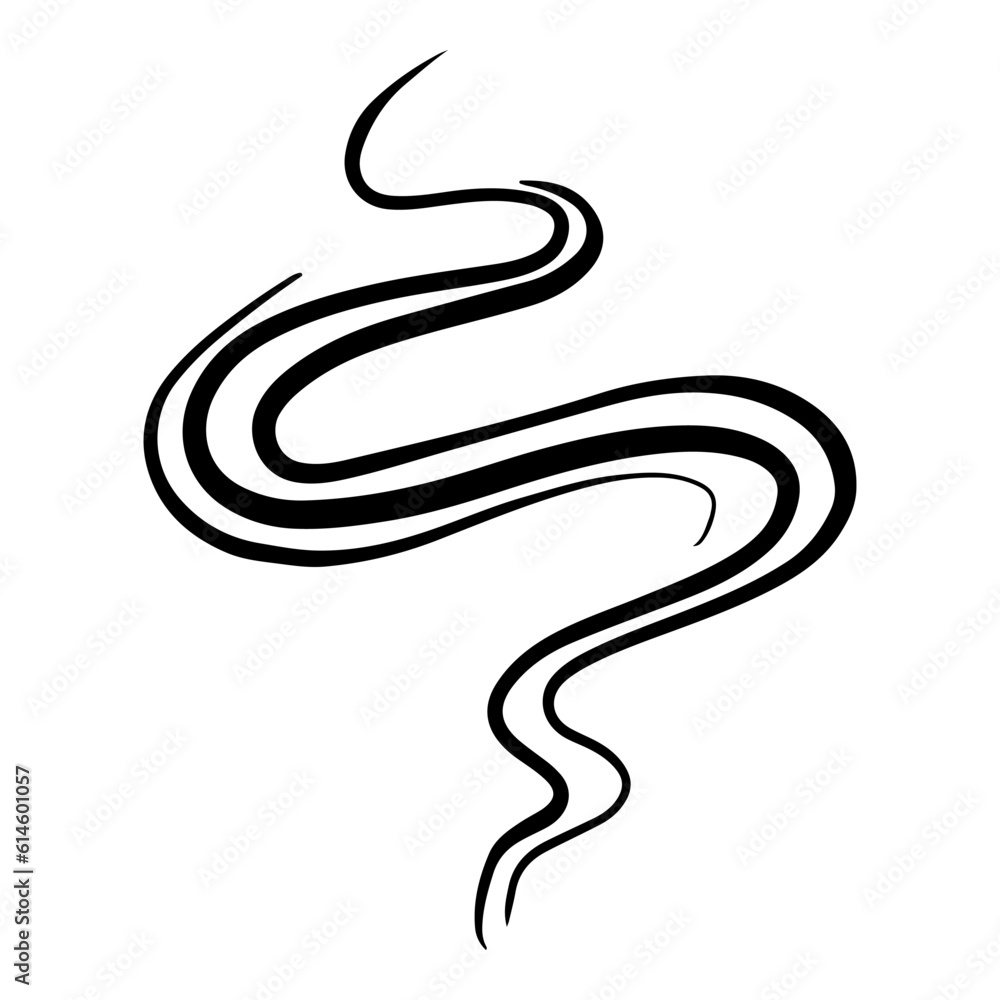 Doodle sketch style of smoke symbol drawn illustration for concept design. Doodle sketch style of smoke symbol drawn illustration for concept design.