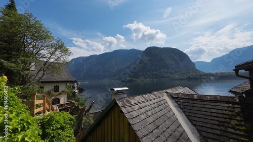 Hallstatt village - old town, the famous travel place in Austria