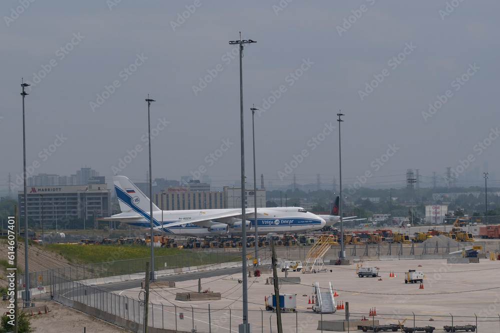 Russian cargo VolgaDnepr RA82078 airplane arrested under sanctions