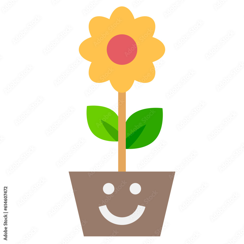 flower flat style icon flower flat style icon