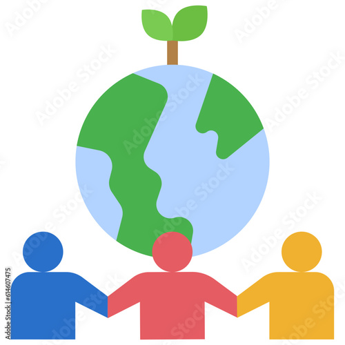environmental protection flat style icon