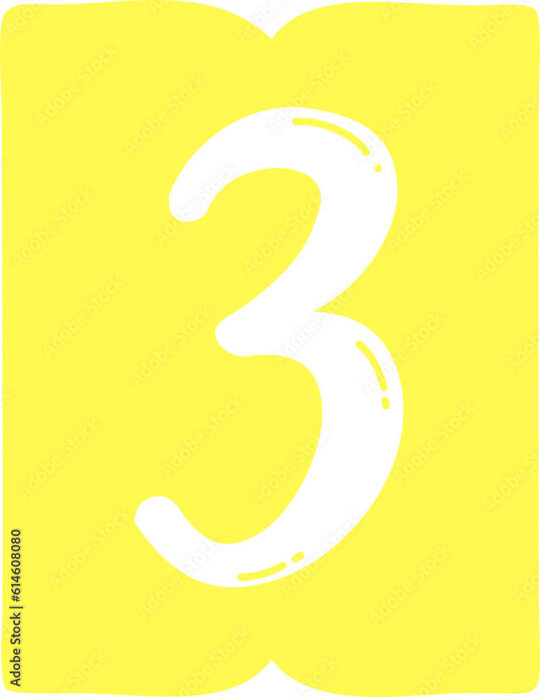 Naklejka premium Page Number Decorative Number