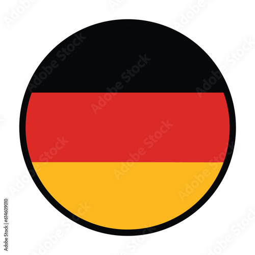 Round Germany flag, flat vector logo icon. Simple vector button flag of Germany. Free Download Round Germany flag, flat vector logo icon. Simple vector button flag of Germany. - GFXLoad