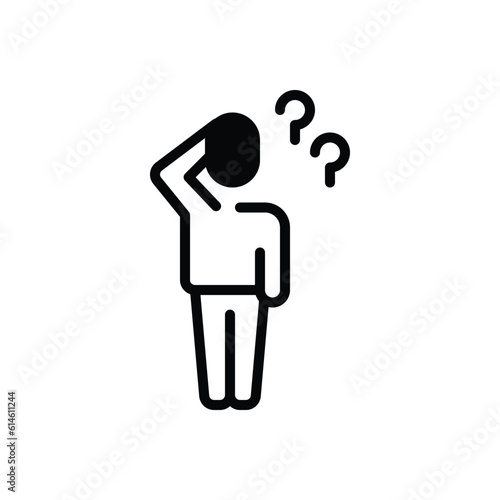 Black solid icon for forgot 