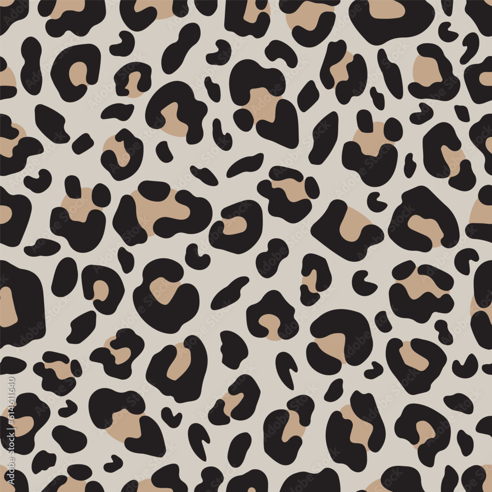 Seamless background with a leopard skin pattern Seamless background with a leopard skin pattern