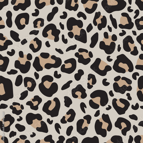 Seamless background with a leopard skin pattern